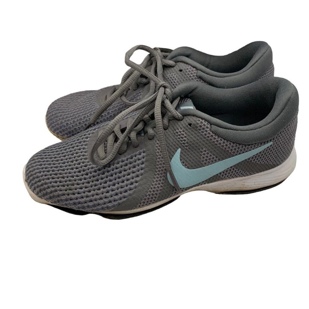Nike Revolution 4 Running Training Shoes Gray Blue 908999-004 Women Size US 6‌‌